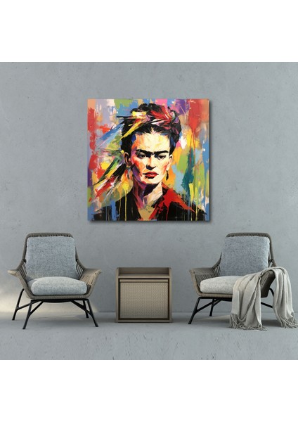 Frida Kahlo Kanvas Tablo - Soyut Ekspresyonist Resim - Frida Kahlo, Kanvas Tablo, Frida Kahlo, Kanvas Tablo, 30X30