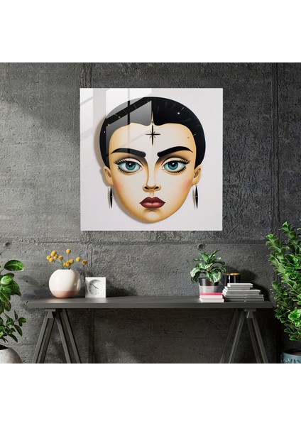 Frida Kahlo Cam Baskı - Frida Kahlo, Cam Baskı, Cam Duvar Sanatı, Frida Kahlo, 30X30