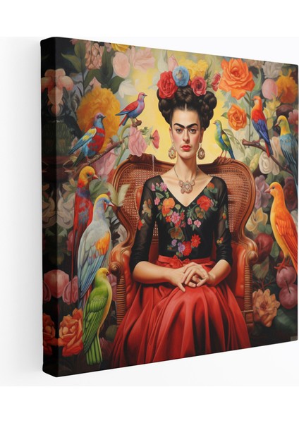 Frida Kahlo Kanvas Tablo - Sürrealist Tablo - Frida Kahlo, Sürrealist Tablo, Kanvas Tablo, Duvar Sanatı, 30X30