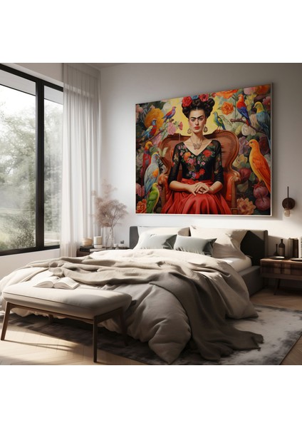Frida Kahlo Kanvas Tablo - Sürrealist Tablo - Frida Kahlo, Sürrealist Tablo, Kanvas Tablo, Duvar Sanatı, 30X30