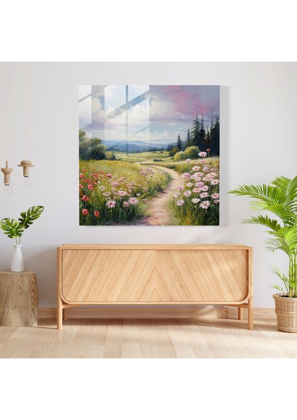 Ilaç Sakin Manzara Cam Baskı - Ilaç, Cam Baskı, Şifalı Bitkiler, Ev Dekorasyonu, 30X30