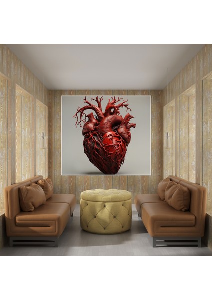 Dirençli Kalp Kanvas Tablo - Ilaç, Kanvas Tablo, Ev Dekorasyonu, Karmaşıklık, 30X30