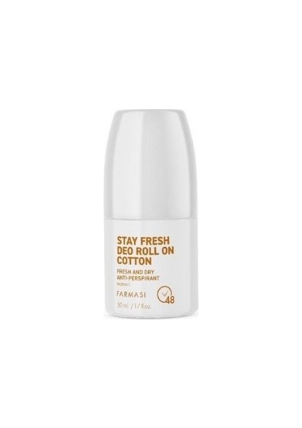 Cotton Anti-Perspirant Kadın Deo Roll On 50 ml