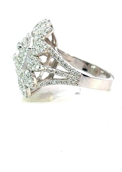 1,62 Ct 7,12 gr Çiçek Tasarım Pırlanta Yüzük fiyatları