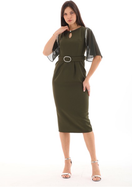 Kemer Detaylı Abiye/elbise