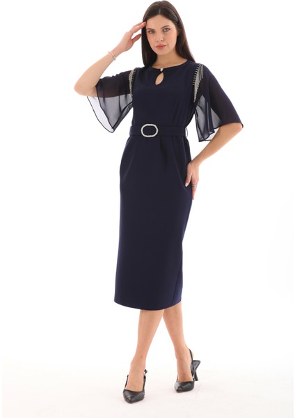 Kemer Detaylı Abiye/elbise