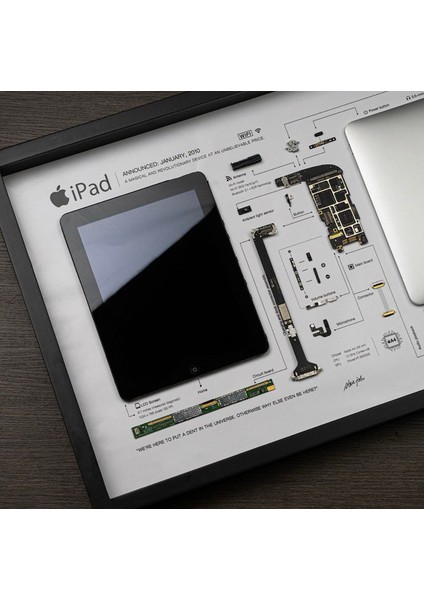 Ipad 1. Generation Uyumlu Çerçeve Sanatı Lüks Hediye