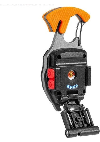 Robocop Pro Kamp Feneri Çok Fonksiyonlu Fener Anahtarlık USB Çakmak Cam Kırıcı Kemer Kesici modelleri