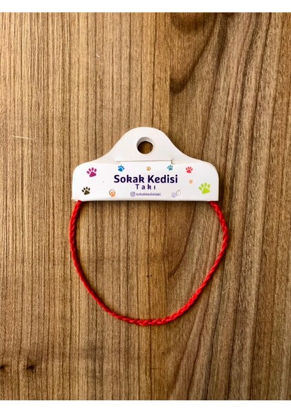 Ip Örgü Halhal (Kırmızı)