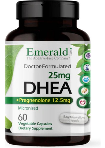 Dhea 25 Mg Pregnenelone 12,5 Mg 60 Kapsül