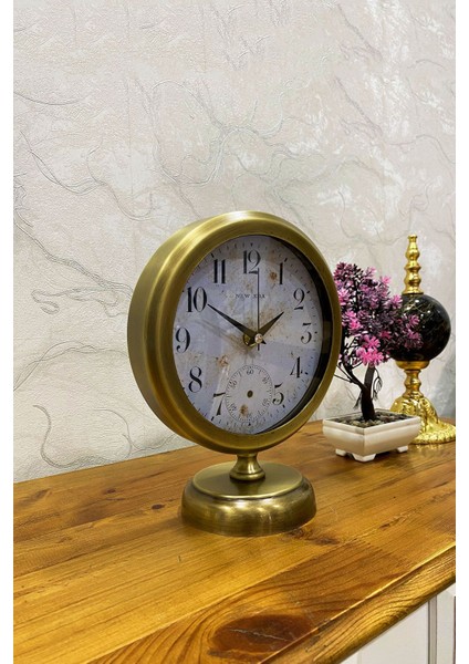 25X20 cm Eskitme Metal Masa Saati Masa Dekorasyonu Ev Ofis Masa Aksesuarı fiyatları