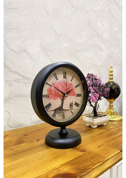 25X20 cm Siyah Metal Masa Saati fiyatları