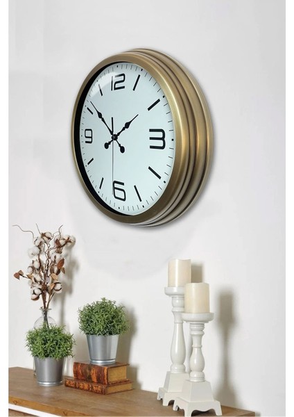 40 cm Metal 3-6-9-12 Modern Dekoratif Lüks Duvar Saati