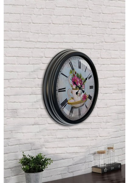 40 cm Metal Romen Rakamlı Mutfak Modeli Modern Dekoratif Lüks Duvar Saati fiyatları