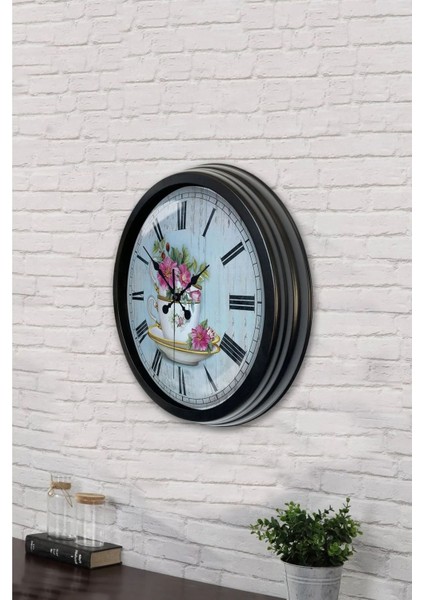 40 cm Metal Romen Rakamlı Mutfak Modeli Modern Dekoratif Lüks Duvar Saati modelleri