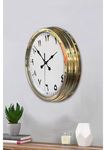40 cm Metal Arapça-Farsça Rakam Kadranlı Klasik Modern Duvar Saati modelleri