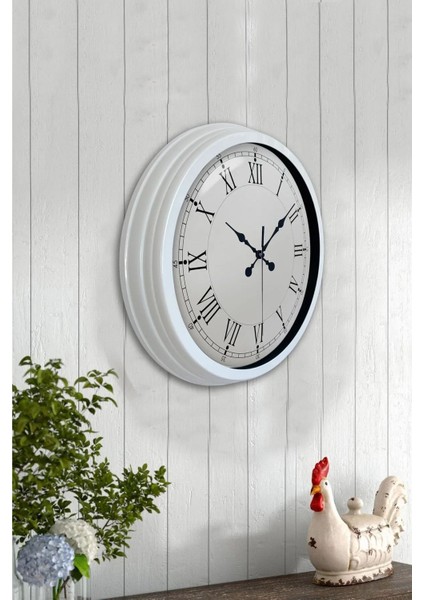 40 cm Metal Romen Rakamlı Klasik Modern Dekoratif Lüks Duvar Saati modelleri