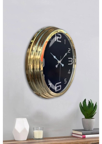 40 cm Siyah Kadran Modern Lüks Metal Duvar Saati fiyatları