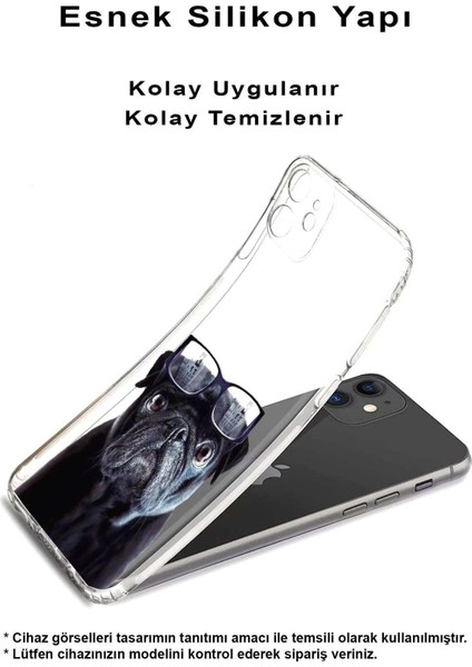 Samsung Galaxy Note 9 ile Uyumlu Köpek 3 Kamera Korumalı Şeffaf Kılıf