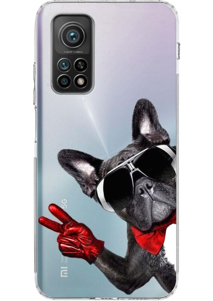 Xiaomi Mi 10 T Pro ile Uyumlu Köpek 2 Kamera Korumalı Şeffaf Kılıf