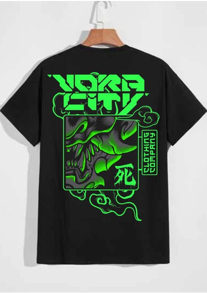 Nora City Baskılı Ithal T-Shirt %96 Pamuk Owersize