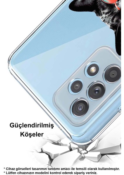 Samsung Galaxy S9 Plus ile Uyumlu Kedi 3 Kamera Korumalı Şeffaf Kılıf