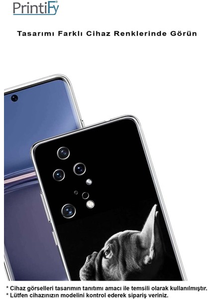 Apple iPhone 15 Pro ile Uyumlu Köpek 1 Kamera Korumalı Şeffaf Kılıf