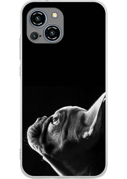 Reeder S23 Pro Max ile Uyumlu Köpek 1 Kamera Korumalı Şeffaf Kılıf