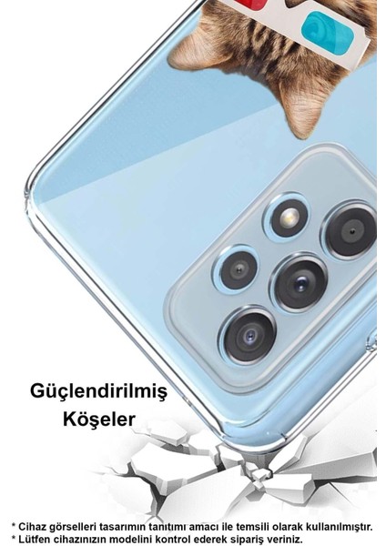 Xiaomi Mi A2 Lite ile Uyumlu Kedi 1 Kamera Korumalı Şeffaf Kılıf
