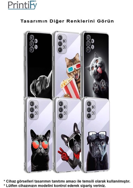 Xiaomi Mi A2 Lite ile Uyumlu Kedi 1 Kamera Korumalı Şeffaf Kılıf