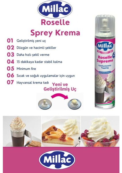 Roselle Sprey Krem Şanti