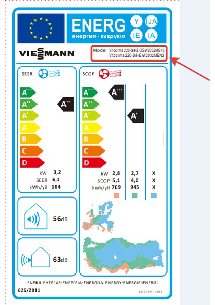 Vitoclima 220-S/HE Pro 2032MEN3 - A++ 12.000 BTU Klima  (Montaj Dahil)