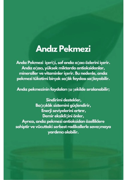 %100 Doğal Andız Pekmezi 680 gr Koruyucusuz Katkısız Andız (Ardıç) Pekmezi