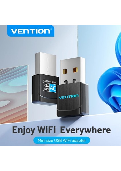 Wifi Adaptörü CE/FC/ROHS Lisanslı Süper Hızlı 5Ghz 650Mbps/433Mbps/2.4Ghz 133Mbps Çift Bant Anti Hacker Özellikli Wifi Adaptör Yeni Nesil