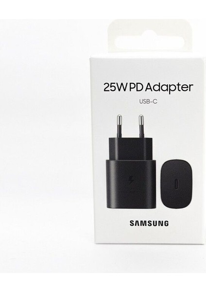 Şarj Edilebilir Pil Samsung Galaxy S21 Ultra 5g Type-C Fast Şarj Adaptörü 25W Siyah (Samsung Türkiy