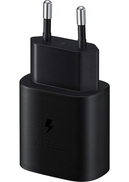 Easy Tekno Siyah Galaxy Z Fold 5 Fast Charging 25W Type-C Çıkışlı Kablolu Şarj Aleti Siyah(Samsung Türkiye Ga