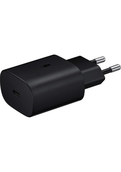 Easy Tekno Siyah Galaxy M14 5g Fast Charging 25W Type-C Çıkışlı Kablolu Şarj Aleti Siyah(Samsung Türkiye Gara