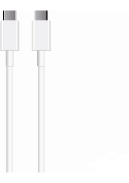 Beyaz Galaxy S24 Plus Ile Uyumlu TA800N 25W Şarj Aleti 5A 65W Type-C To Type-C 3metre Kablolu Beya