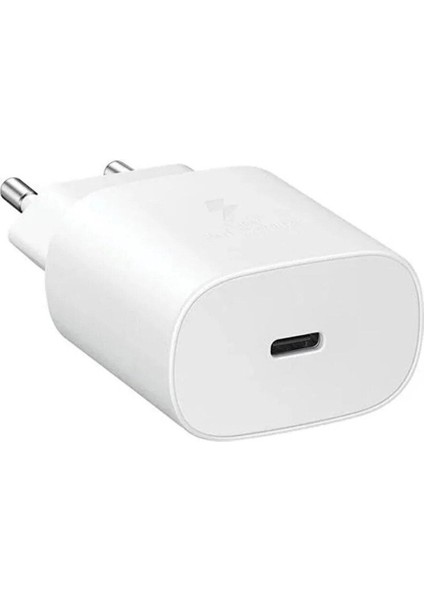Şarj Edilebilir Pil SM-F711B Z Flip 5g EP-TA800N Typec 25W Kablosuz Hızlı Şarj Adaptörü Beyaz