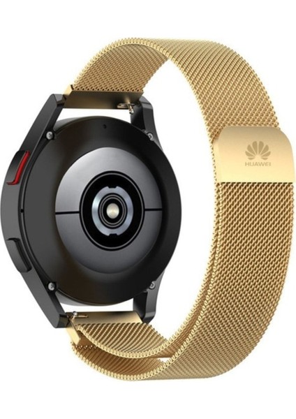 Huawei Gt3 Elegant ve Gt3 Pro Modeline Uyumlu Metal Hasır Kordon 42MM - Şık ve Dayanıklı Metal Kordon