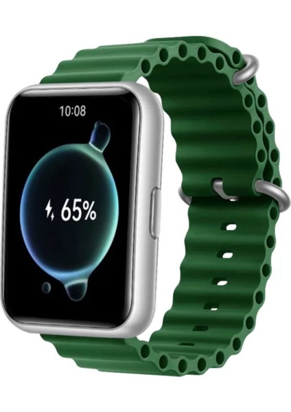 Huawei Watch Fit 2 Modeline Uyumlu Okyanus Silikon Kordon -