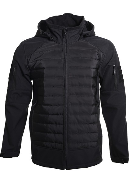 4 Cepli Önü Kapitoneli Softshell Mont Ceket