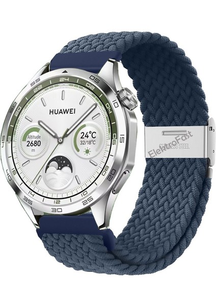 Huawei Watch Gt4 46 mm Modeline Uyumlu - Likralı KUMAŞ KORDON -22MM - Kordon