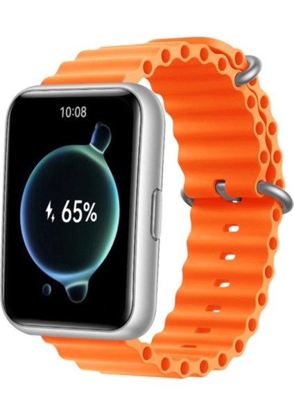Huawei Watch Fit 1 Modeline Uyumlu Okyanus Silikon Kordon -