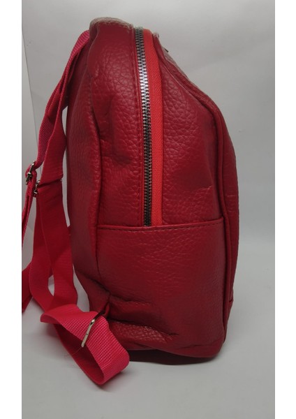 Fermuar Detaylı Yumuşak Deri Kadın Sırt Çantası fiyatları