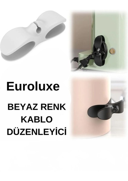 3 Adet Yapışkanlı Kablo Sabitleyici Düzenleyici Çok Amaçlı Kablo Tutucu Kablo Toplayıcı