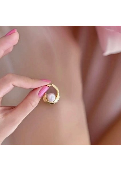 18K Altın Kaplama Okyanus Incisi Özel Tasarım Gümüş Küpe fiyatları
