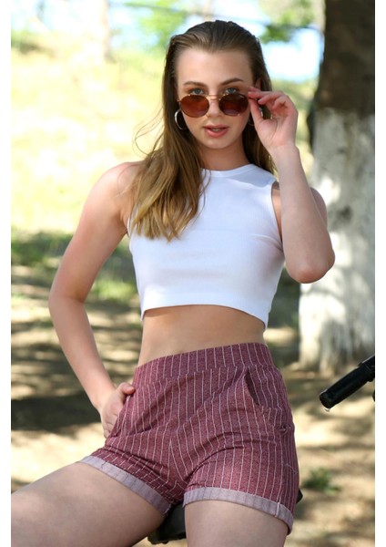 - Şort Crop Bordo Takım 26550 fırsatları