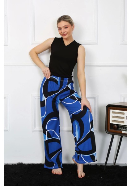 Modlive- Kadın Bol Paça Penye Saks Alt Üst Takım 5502 fırsatları