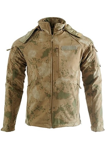 5 Cepli Tactical Double Softshell Su Geçirmez Unisex Mont Ceket